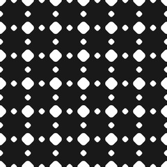 Polka dot seamless pattern, vector black & white subtle dotted texture