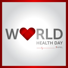 7 april world health day concept design vector illustration