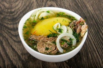 Caucasian meat soup - Hashlama