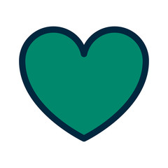 heart love shaped icon vector illustration design