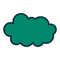 cloud in the sky icon vector illustration design