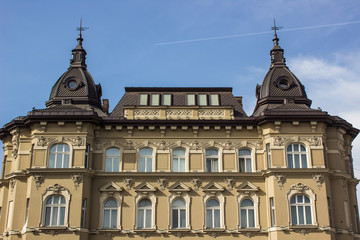 Fototapeta na wymiar Old palace facade