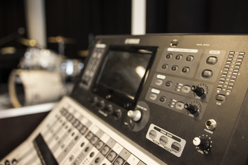 Fototapeta premium Musical instruments in a class room 