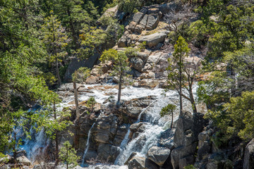 Long exposure of Rushing Waterfall at Yosemite National Park