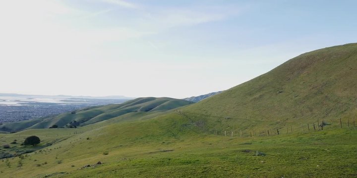 View of Silicon Valley from Green Grass Mountains 
