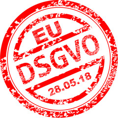 Stempel DSGVO Datenschutz Grundverordnung Europa