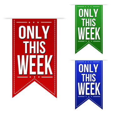 Only This Week Banner Design Set