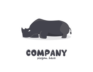 Rhino resting logo