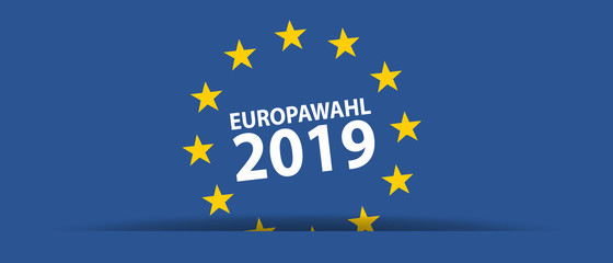 Europawahl 2019 - Vektor Illustration