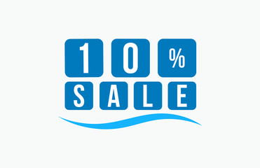 10 Percent SALE Discount Price Offer Sign 