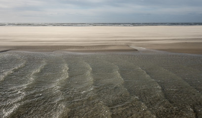 Sandverwehung am Strand