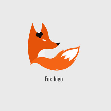 fox Orange logo. modern on white background