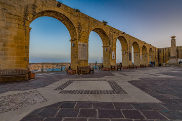 Obraz premium Giardini Barrakka, città di La Valletta MT