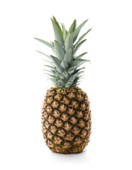 Fototapeta premium Fresh pineapple on white background