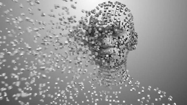 AI Artificial intelligence digital robotic brain deep learning computer machine