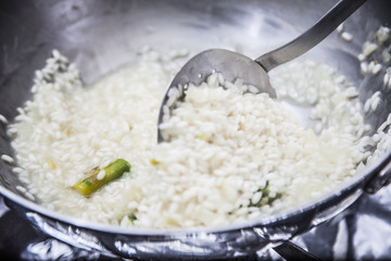 Chef Cooking Risotto