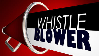 Whistle Blower Megaphone Bullhorn Expose Wrong Injustice Lies 3d Illustration