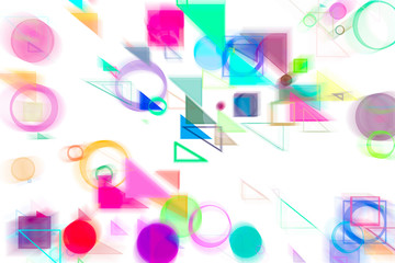 Shape pattern artistic abstract background. Digital, texture, geometric & ellipse.