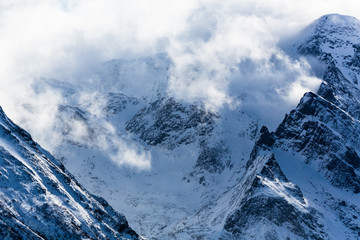 Rolling Clouds over Mountain