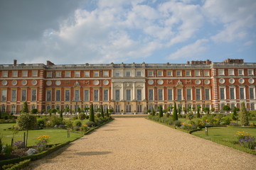 Hampton Court Palace in summer.