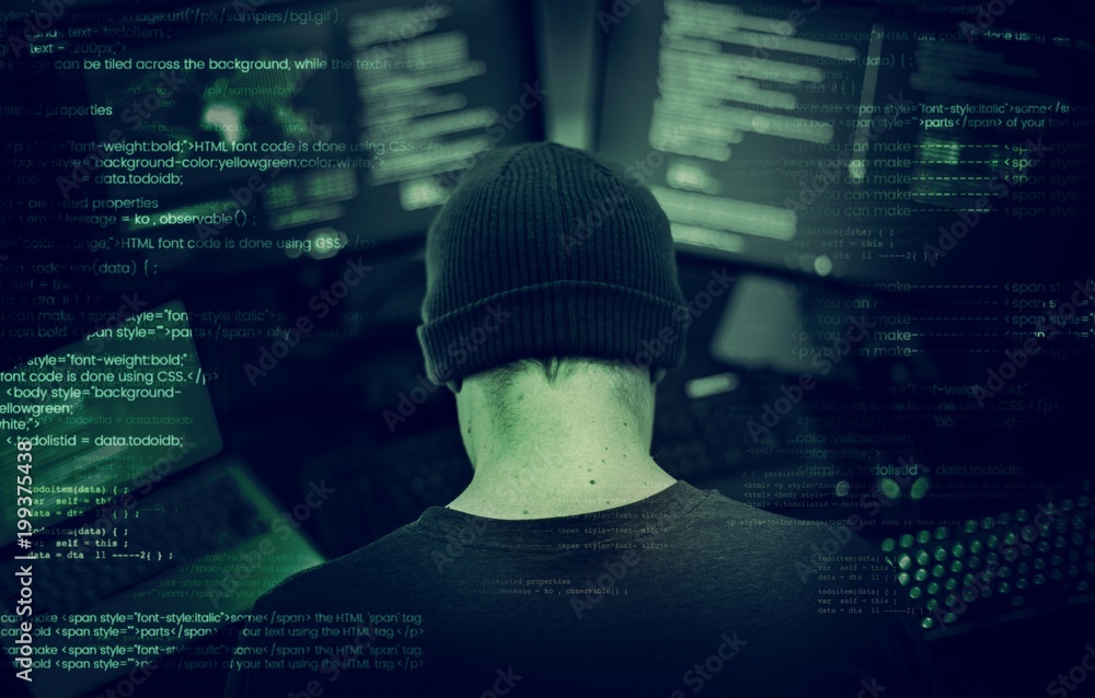 Poster diverse computer hacking shoot