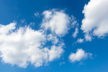 Fototapeta na wymiar beautiful blue sky with white clouds.