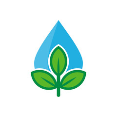 Water Nature Logo Icon Design