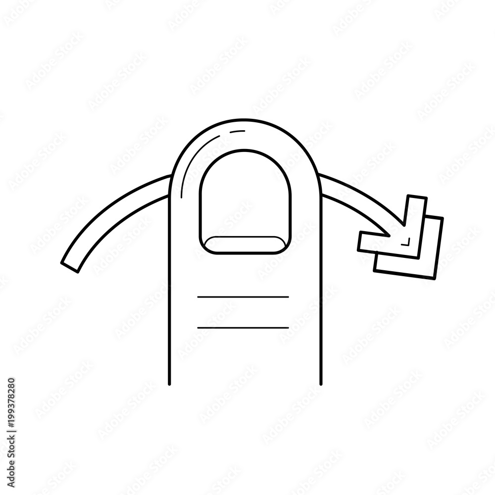 Aufkleber left edge swipe vector line icon isolated on white background. left edge swipe line icon for infogra