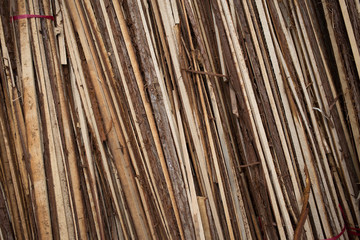 Old wooden batten texture background