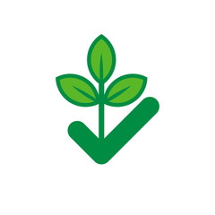 Check Nature Logo Icon Design