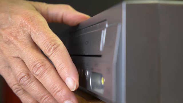 Ejecting a video tape from a vintage VCR player