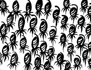 Fototapeta premium Brush stroke pattern. Watercolor.