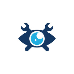 Vision Repair Logo Icon Design