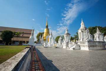 Naklejka premium Wat Suan Dok is a Buddhist temple (Wat) in Chiang Mai, northern Thailand.