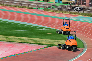 Obraz premium 芝生の整備