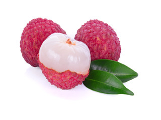 lychee isolated on white background