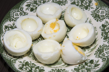 eastern half eggs without egg yolk