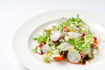 spring salad with radish
