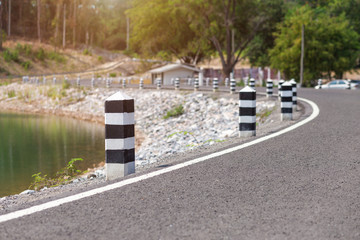 Nature Road in mountain forest.