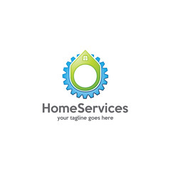 Fototapeta premium home services logo template