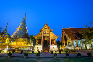 Fototapeta premium Wat Phra Singh is a Buddhist temple in Chiang Mai, Northern Thailand.
