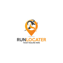 run locater logo template
