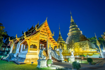 Fototapeta premium Wat Phra Singh is a Buddhist temple in Chiang Mai, Northern Thailand.