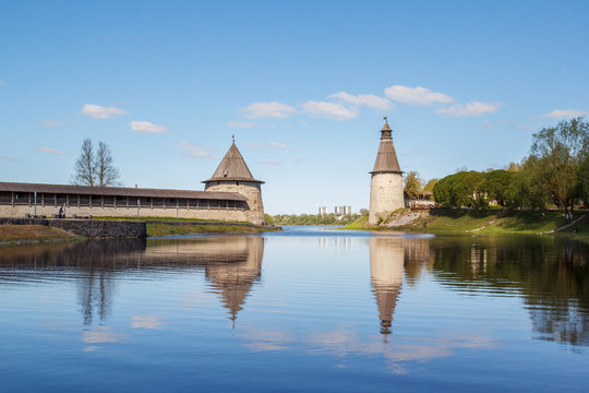 High and Flat Towers in the Kremlin, Pskov