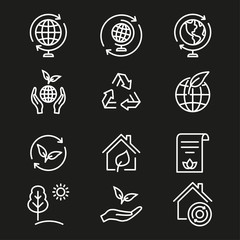 Ecology - vector icon.