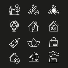 Ecology - vector icon.