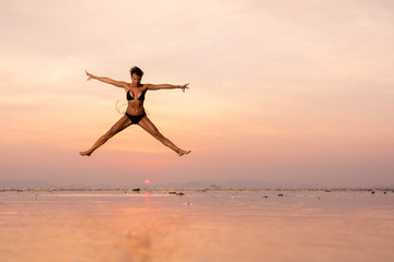 Woman at the beach in Thailand