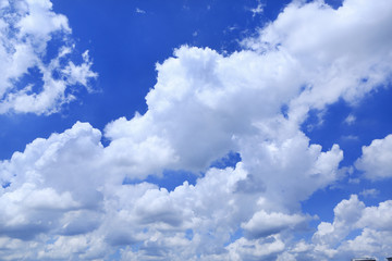 Obraz na płótnie Canvas Puffy Clouds background.