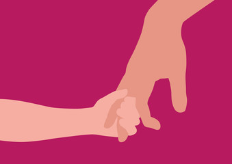 main - enfant - adulte - symbole - parent - amour - éducation - confiance - fond - père - donner la main