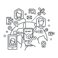 Augmented Reality Concept - Communication